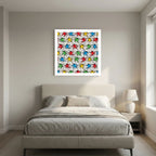 Cool Cats – Colourful Dancing Cat Pop Art Print