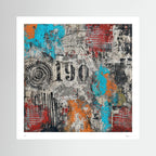 Wall Smash – Abstract Urban Collage Street Art Print