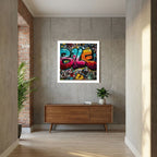Jibber – Colourful Urban Graffiti Street Art Print