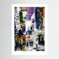 Rip Torn – Abstract Mixed Media Collage Wall Art Print