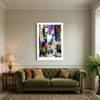 Rip Torn – Abstract Mixed Media Collage Wall Art Print