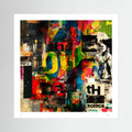 Cut & Paste – Colourful Abstract Collage Wall Art Print