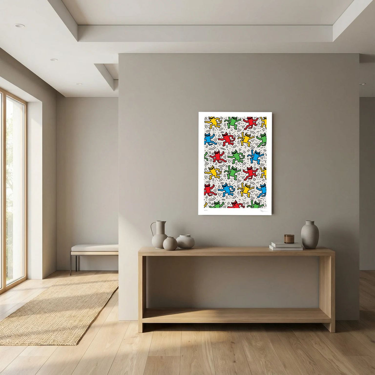 Street Energy Shady Cats – Colourful Dancing Figures Street Art Print