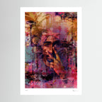 Against the Silence – Colourful Hip Hop Portrait Wall Art Print