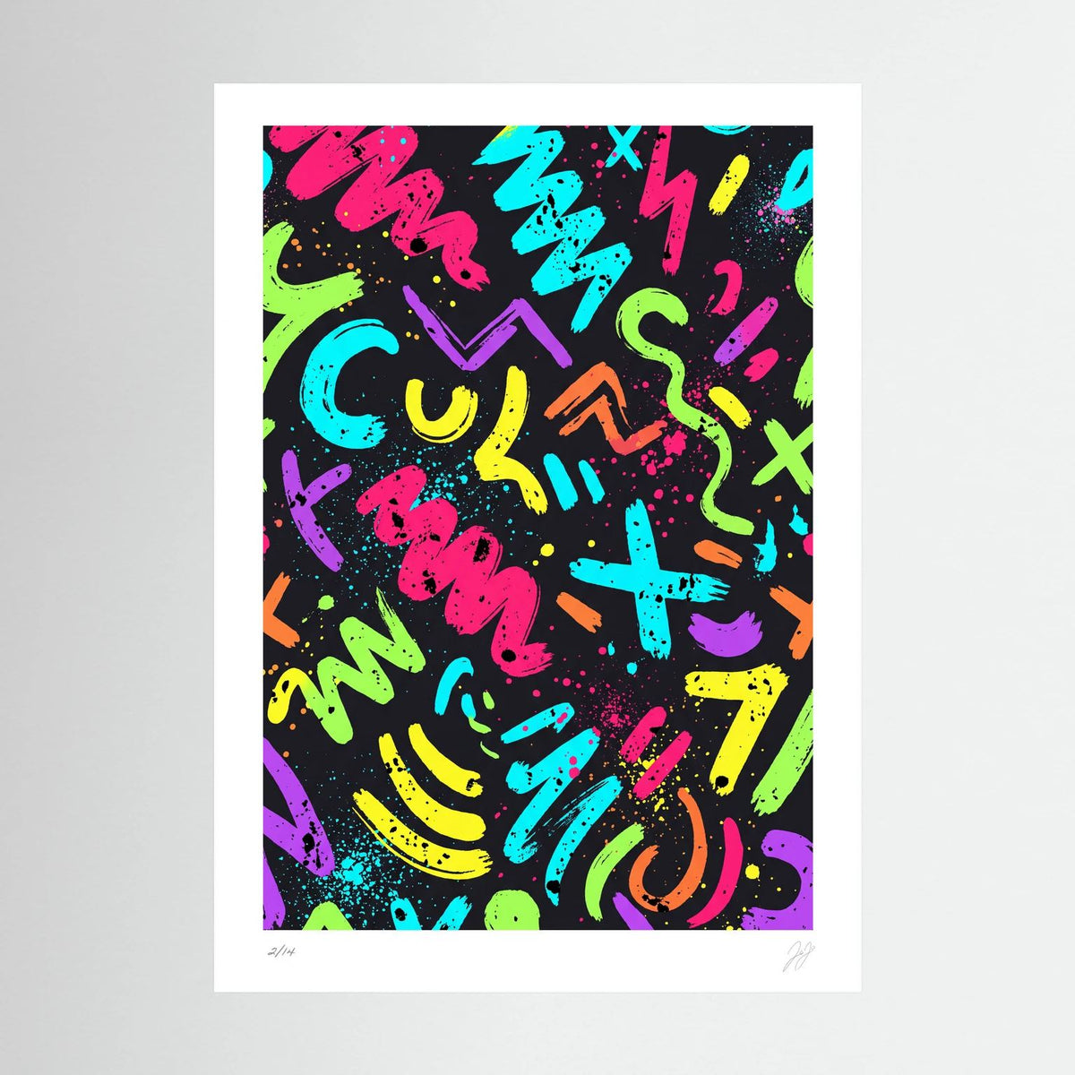 Neon Scribble - Rebel Rebel