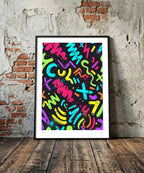 Neon Scribble - Rebel Rebel