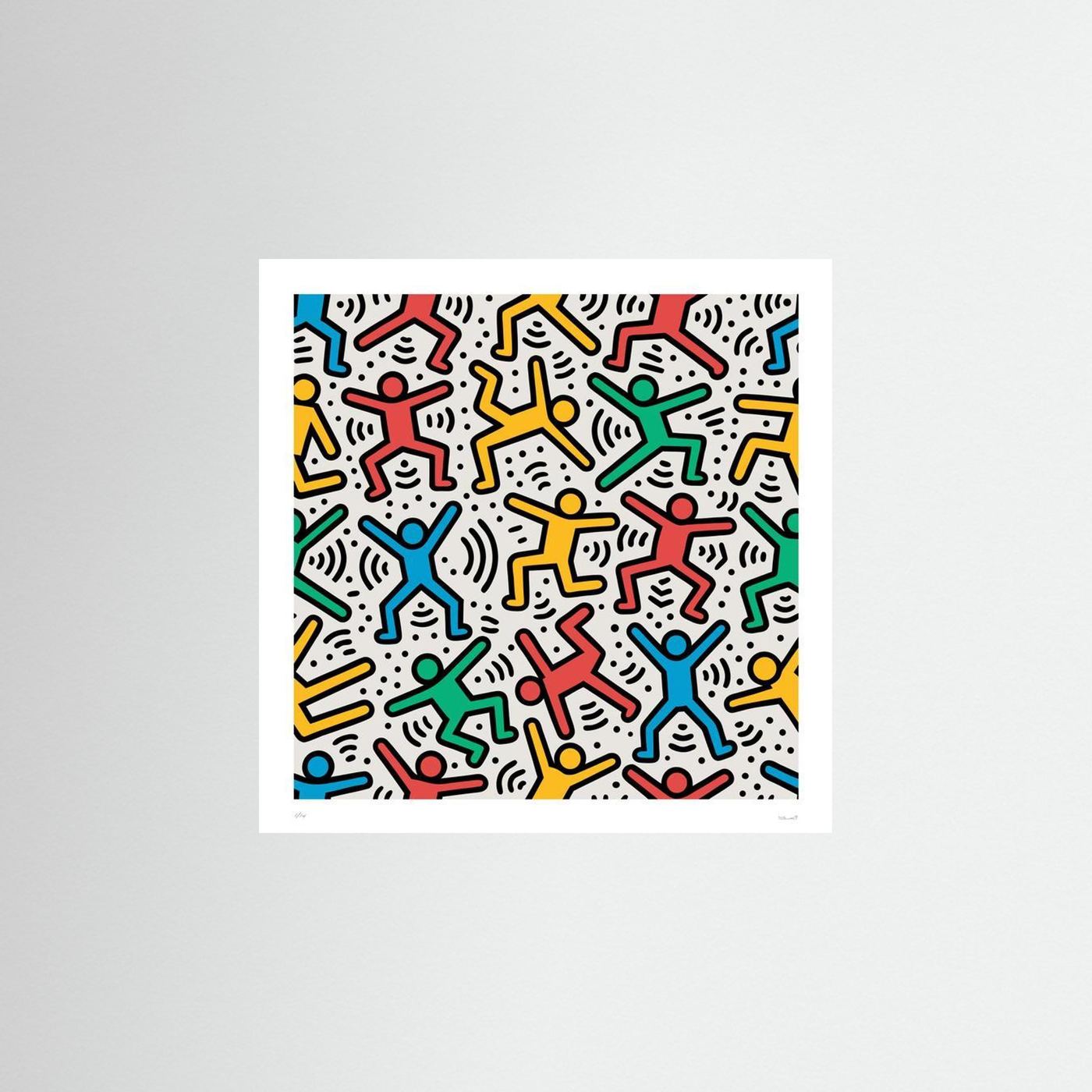 Street Art Print – Colourful Dancing Figures Poster, Bold Urban Wall Art for Modern Interiors - Rebel Rebel