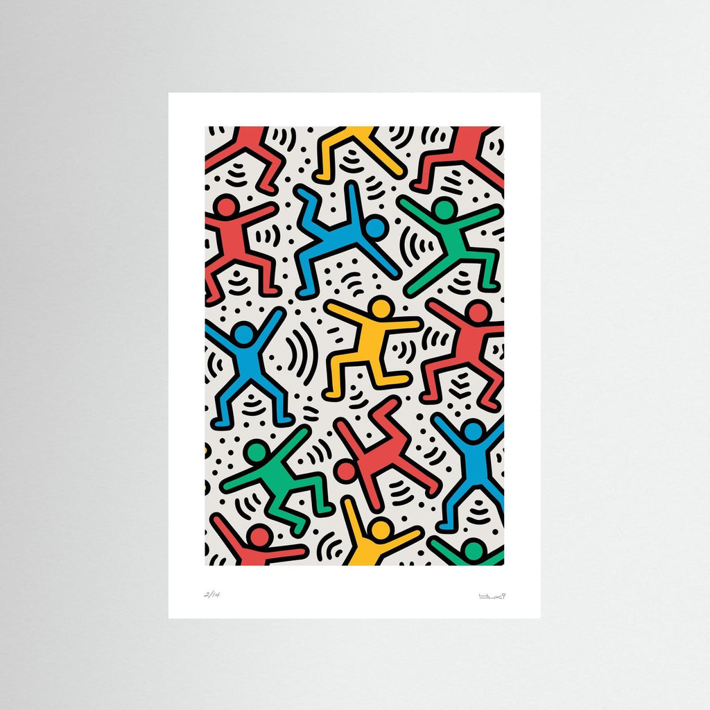 Street Art Print – Colourful Portrait Graffiti Poster, Bold Urban Wall Art - Rebel Rebel