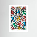 Street Art Print – Colourful Portrait Graffiti Poster, Bold Urban Wall Art - Rebel Rebel
