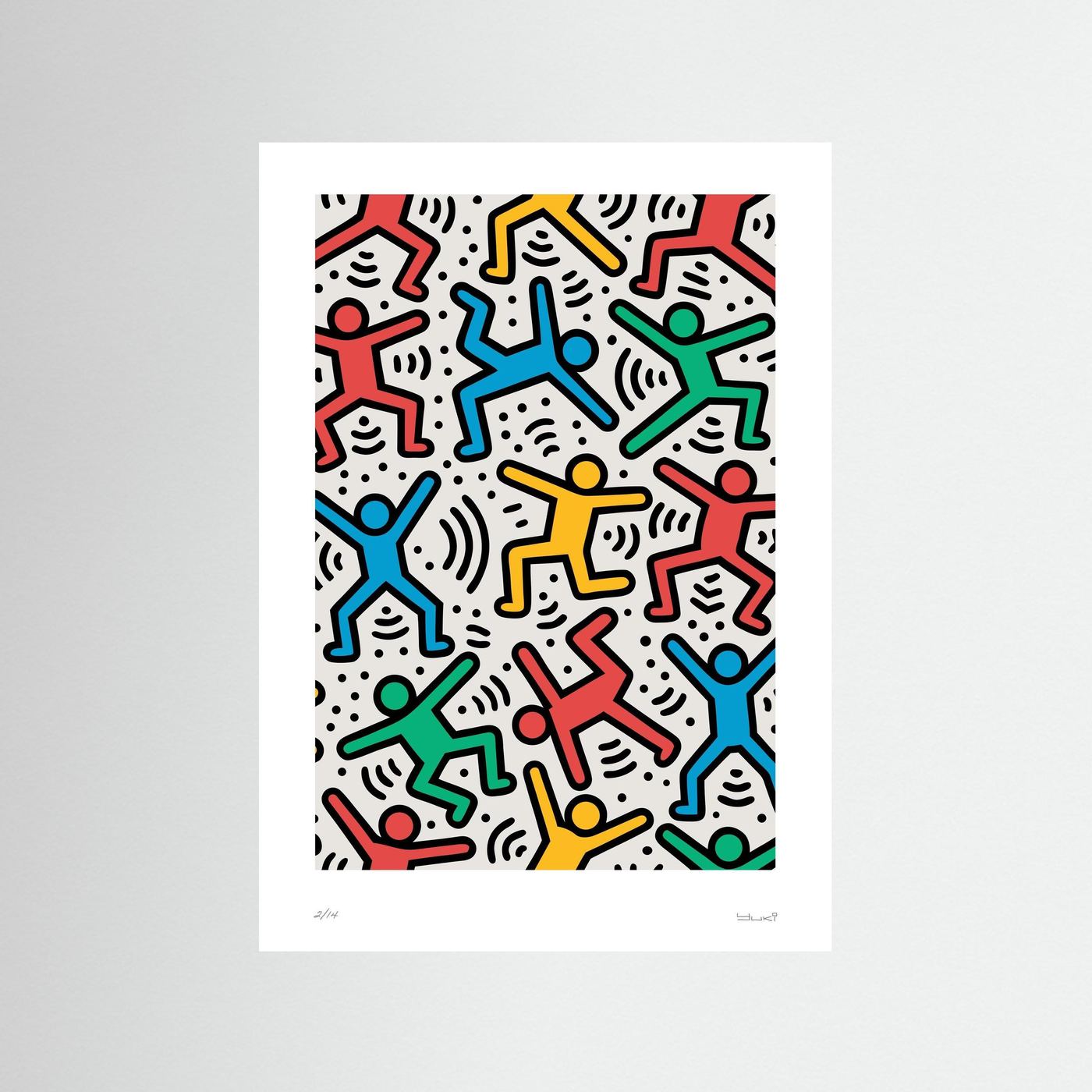 Street Art Print – Colourful Portrait Graffiti Poster, Bold Urban Wall Art - Rebel Rebel
