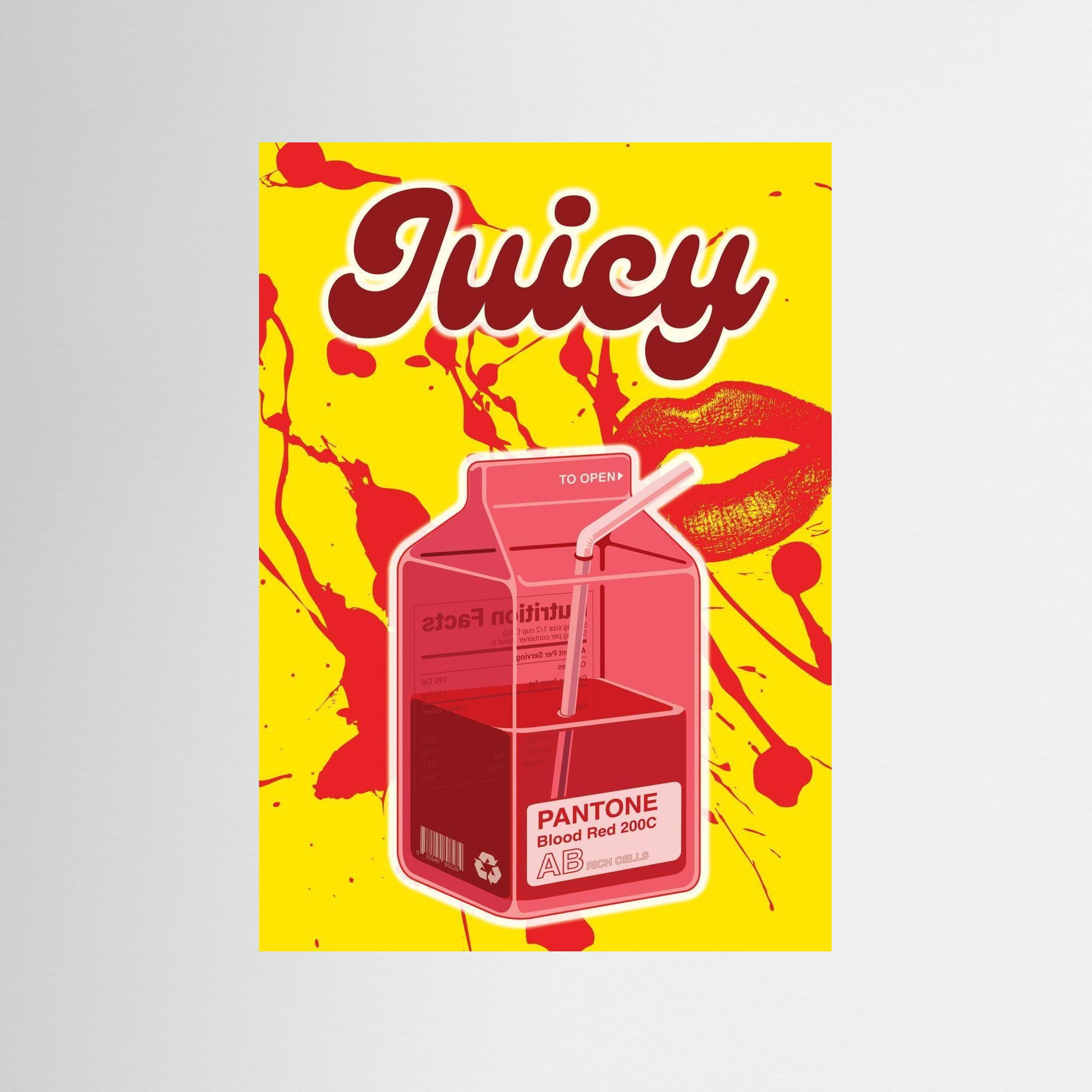 Juicy Pop Art Graphic Wall Art Print