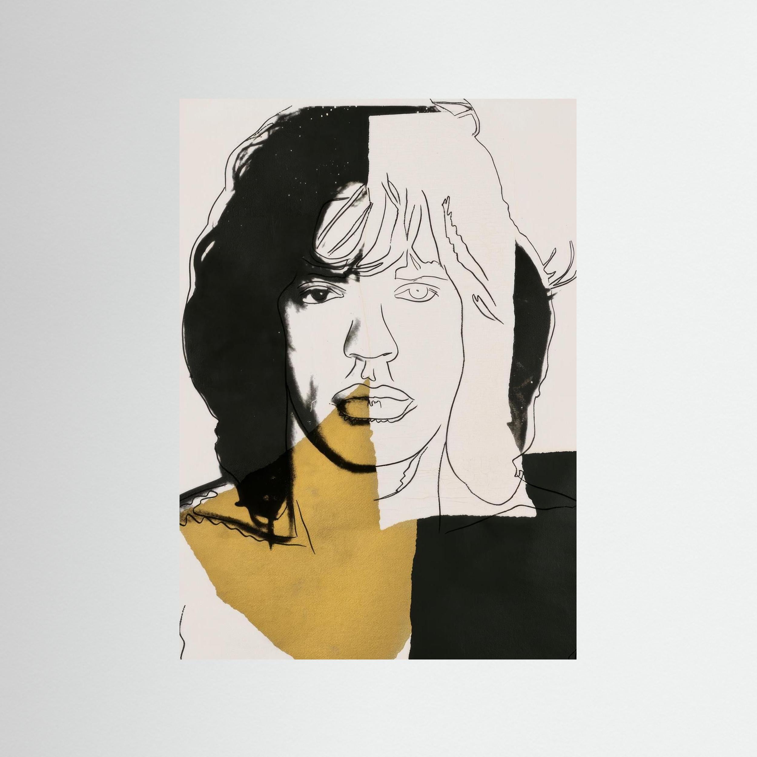 Gilt Divide — Pop art portrait print, Giclee print finish